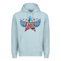 Blue Mist American babe Premium Hoodie - FaDigitalArtStudio