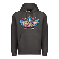 Smoke American babe Premium Hoodie - FaDigitalArtStudio