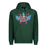 Sports Green American babe Premium Hoodie - FaDigitalArtStudio