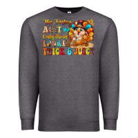 Charcoal Heather thanksgiving turkey humor Premium Sweatshirt - CowhideDigitalArt