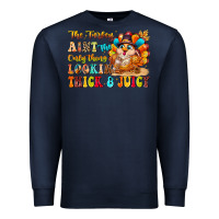 Navy thanksgiving turkey humor Premium Sweatshirt - CowhideDigitalArt