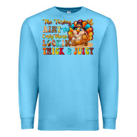 Ocean Blue thanksgiving turkey humor Premium Sweatshirt - CowhideDigitalArt