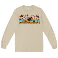 Mushroom western pug dogs Long Sleeve Tee - Jasminsmagicworld