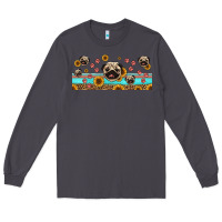 Smoke western pug dogs Long Sleeve Tee - Jasminsmagicworld