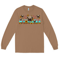 Toasted Coconut western pug dogs Long Sleeve Tee - Jasminsmagicworld