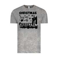Cloud Rock Christmas Begins With Christ Vintage Tee - Bettercallsaul
