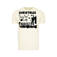 Christmas Begins With Christ Vintage Tee | Teevron
