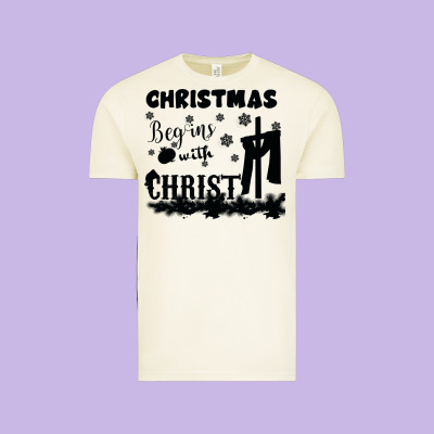 Christmas Begins With Christ Vintage Tee Designed By Bettercallsaul