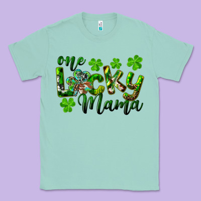 St. Patrick's Day One Lucky Mama Classic Tee Designed By Ranaportraitstore