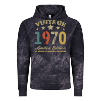 Cloud Black Vintage 1970 Limited Edition 50 Years Of Being Awesome Vintage Hoodie - Bettercallsaul