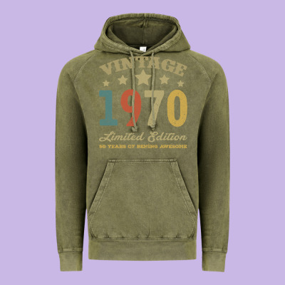 Vintage 1970 Limited Edition 50 Years Of Being Awesome Vintage Hoodie Designed By Bettercallsaul