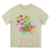 Mossy sunflower love hugs Heavy Core Tee - MaliasSmallBusiness