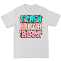 Dove Grey teach like a boss Premium Tee - NancyCooperArtShop