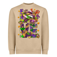 Mushroom Mardi Gras love lips Heavyweight Sweatshirt - HowdyJamesFarm