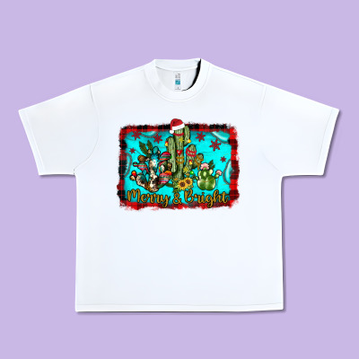Merry & Bright Urban Heavy Tee Designed By Jahusdesignshop