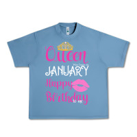 Pebble Blue Queen Was Born İn January Happy Birthday Urban Heavy Tee - Bettercallsaul
