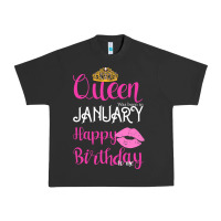 Queen Was Born İn January Happy Birthday Urban Heavy Tee | Teevron