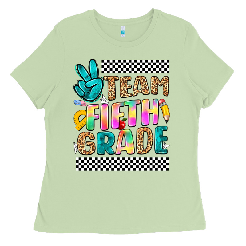 Team Fifth Grade Ladies Tee by NancyCooperArtShop | Teevron