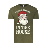 Vintage Olive There's Some Ho Ho Ho's in this House Santa Claus Vintage Tee - Bettercallsaul