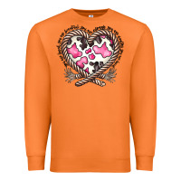 Carrot western cowhide heart Premium Sweatshirt - CowhideDigitalArt