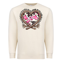 Sandshell western cowhide heart Premium Sweatshirt - CowhideDigitalArt