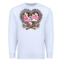 White western cowhide heart Premium Sweatshirt - CowhideDigitalArt