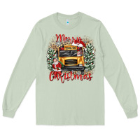Matcha merry christmas school bus Long Sleeve Tee - texasbilliewilder