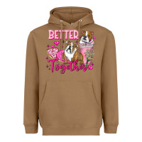 Toasted Coconut Be Mine Valentine Dog Heavyweight Hoodie - CowhideDigitalArt