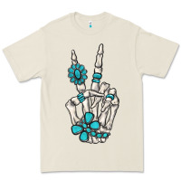 Bone turquoise gemstone skeleton hand Premium Tee - MaliasSmallBusiness