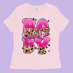 Santa Baby Ladies Tee Designed By Maliassmallbusiness