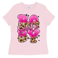 Bubblegum Pink santa baby Ladies Tee - MaliasSmallBusiness