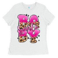 White santa baby Ladies Tee - MaliasSmallBusiness