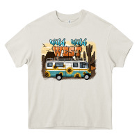 Cream wild wild west Heavy Core Tee - NancyCooperArtShop