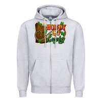 Heather Grey Howdy go lucky st. patricks day Zipper Hoodie - FaDigitalArtStudio