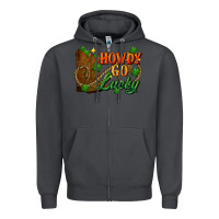Smoke Howdy go lucky st. patricks day Zipper Hoodie - FaDigitalArtStudio