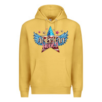 Antique Gold American honey 4th of july Premium Hoodie - FaDigitalArtStudio