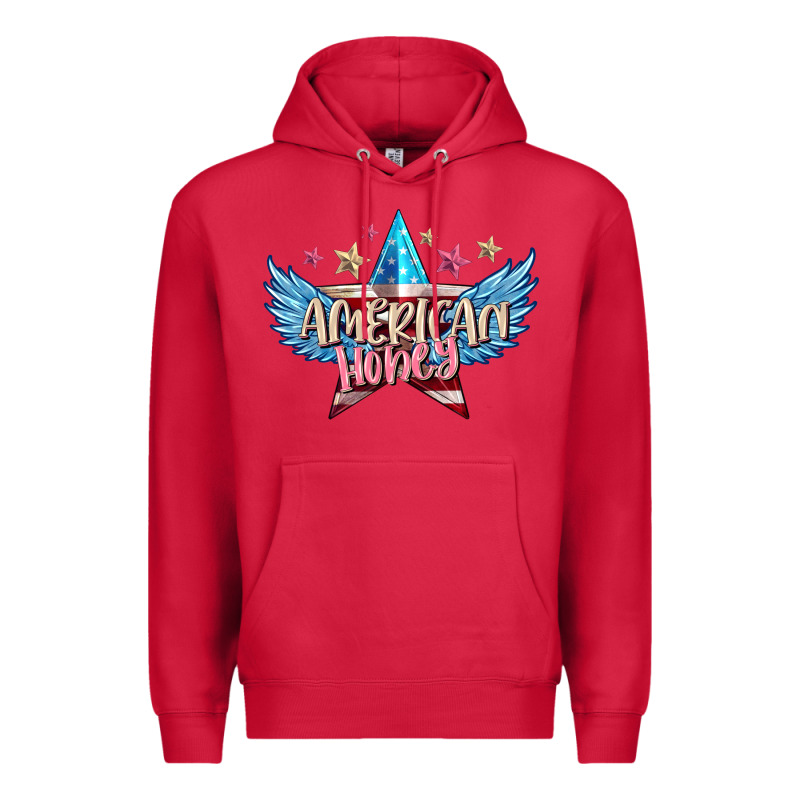 American Honey 4th Of July Premium Hoodie by FaDigitalArtStudio | Teevron