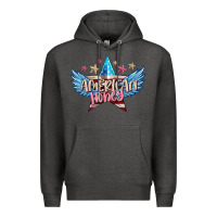 Charcoal Heather American honey 4th of july Premium Hoodie - FaDigitalArtStudio