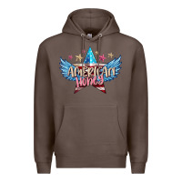 Coffee American honey 4th of july Premium Hoodie - FaDigitalArtStudio