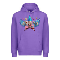 Purple American honey 4th of july Premium Hoodie - FaDigitalArtStudio