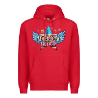 Red American honey 4th of july Premium Hoodie - FaDigitalArtStudio