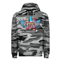 Slate Camo American honey 4th of july Premium Hoodie - FaDigitalArtStudio