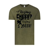 Vintage Olive Christmas Cheer I Thought You Said Christmas Beer Vintage Tee - Bettercallsaul