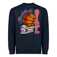 Navy Basketball girl Heavyweight Sweatshirt - HowdyJamesFarm