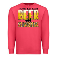 Cardinal The Only c B s I NeedIs Beer And Sunshine Premium Sweatshirt - CowhideDigitalArt