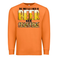 Carrot The Only c B s I NeedIs Beer And Sunshine Premium Sweatshirt - CowhideDigitalArt