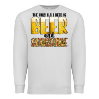 Dove Grey The Only c B s I NeedIs Beer And Sunshine Premium Sweatshirt - CowhideDigitalArt