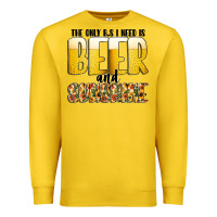 Lemon The Only c B s I NeedIs Beer And Sunshine Premium Sweatshirt - CowhideDigitalArt
