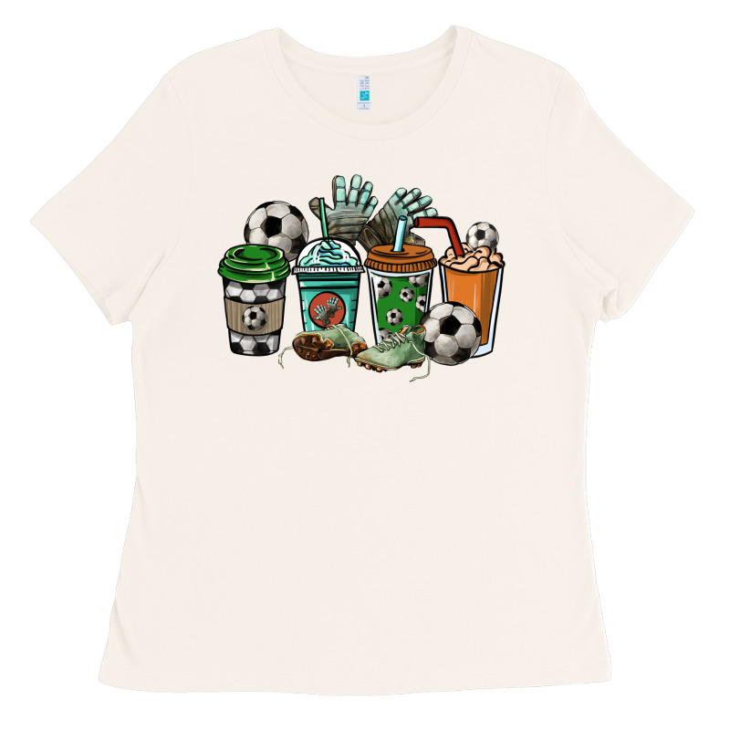 Soccer Coffee Cups Ladies Tee by NancyCooperArtShop | Teevron