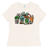 Bone soccer coffee cups Ladies Tee - NancyCooperArtShop